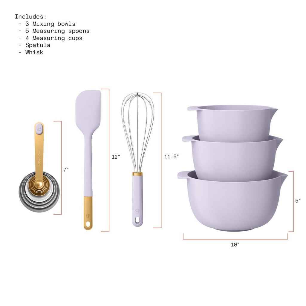 14-Piece Mix &amp; Measure Set, Porcini Taupe by Drew Barrymore