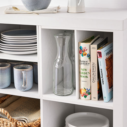 Better Homes &amp; Gardens H Shelf Insert for Cube Organizers, White Texture