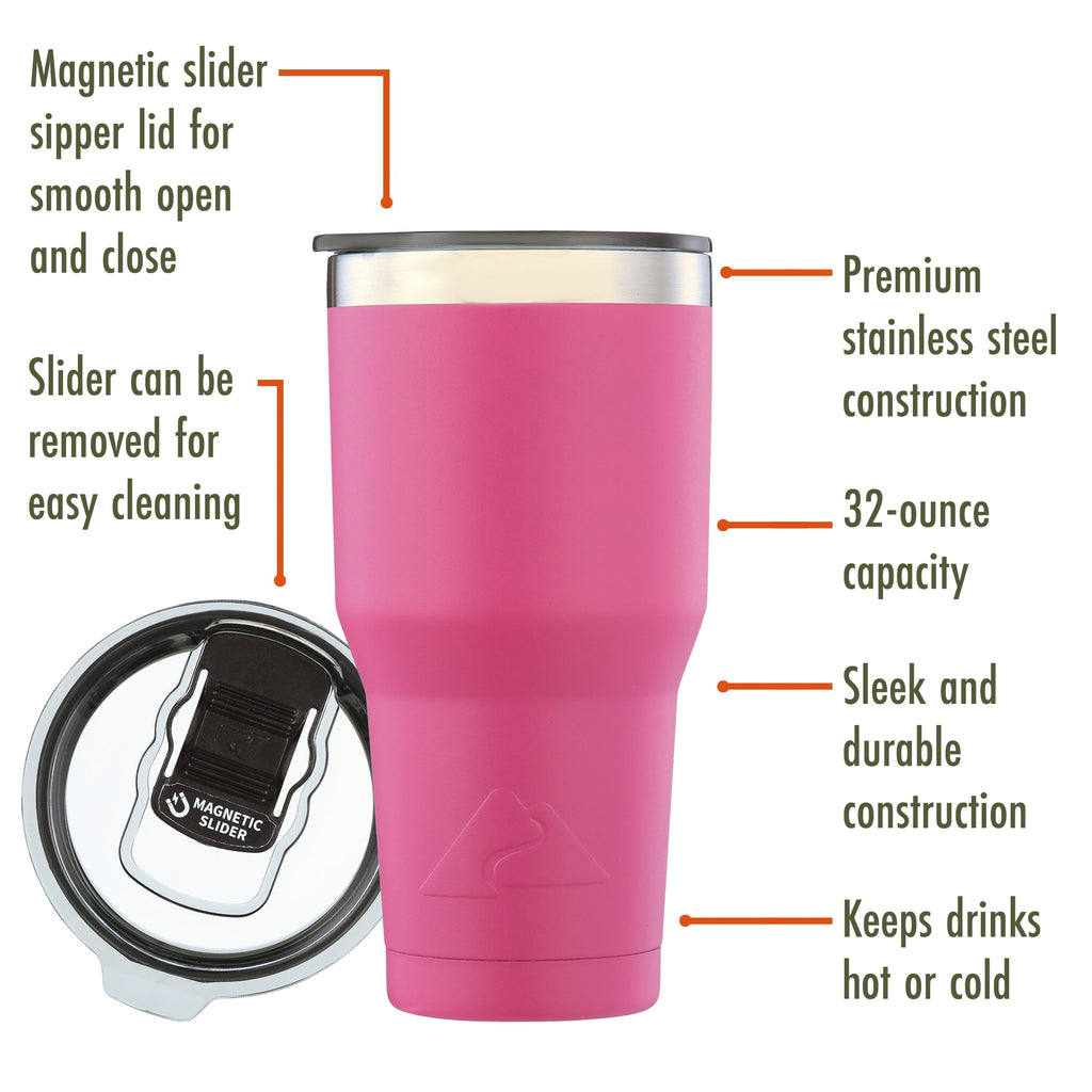 Ozark Trail 32 oz Stainless Steel Insulated Tumbler, Black
