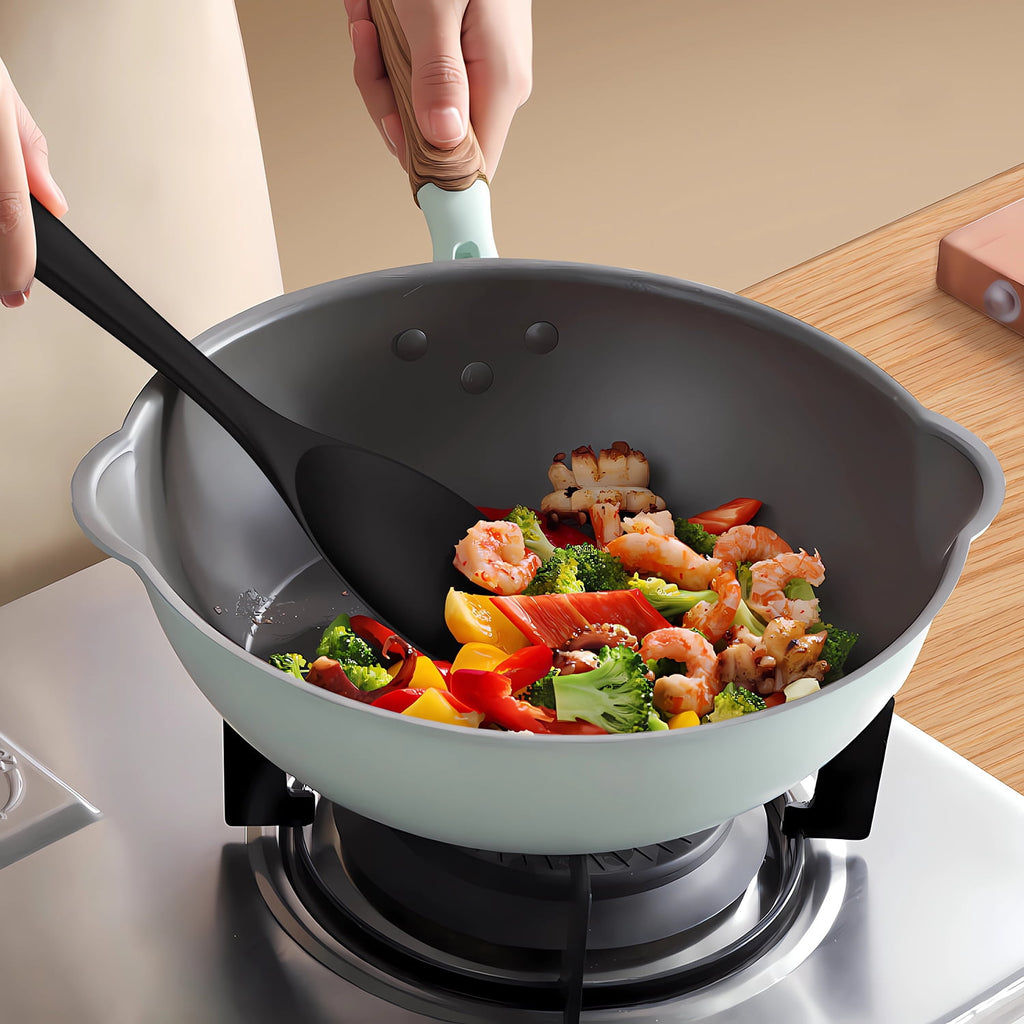Black Silicone Cooking Utensils Set - 446°F Kitchen Utensils,Turner Tongs,Spatula,Spoon,Brush,Whisk,Kitchen Utensil Gadgets Tools Set for Nonstick Cookware, (BPA Free)