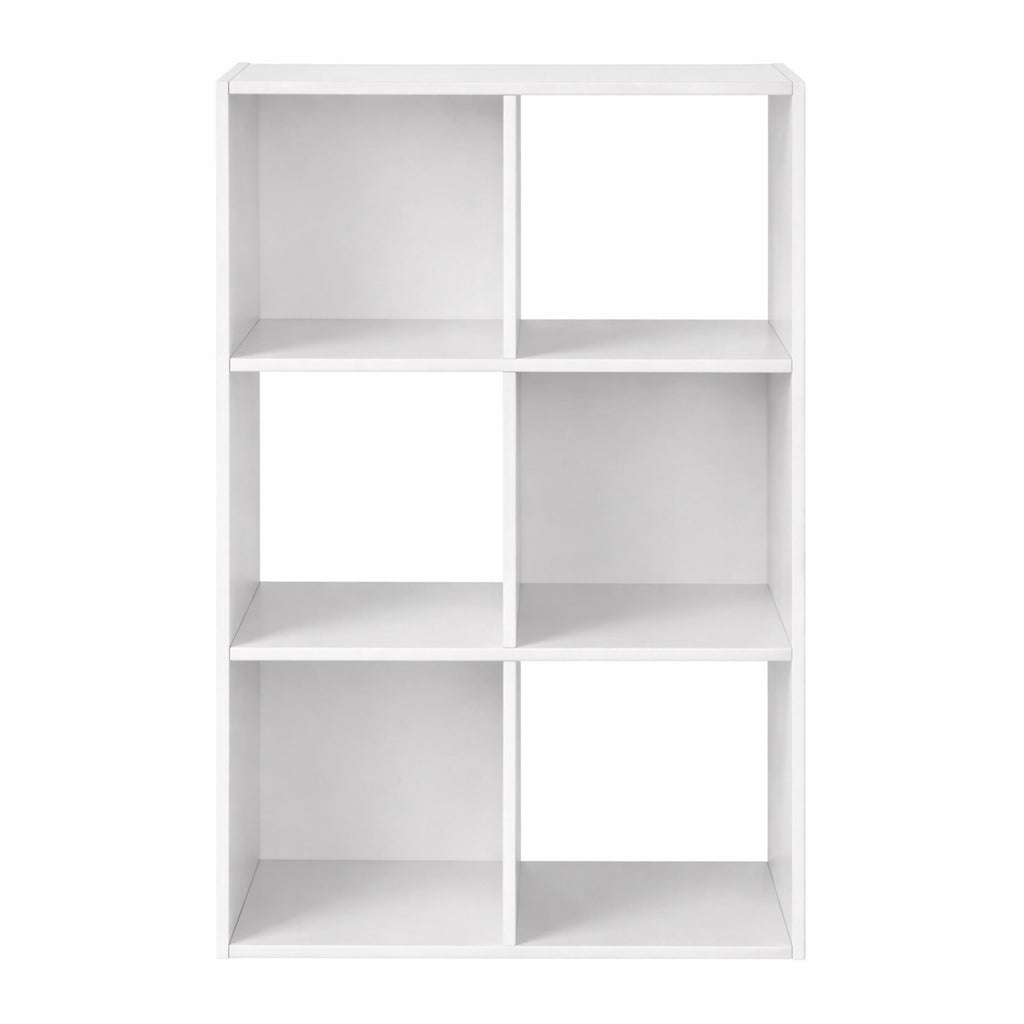 6 Cube Storage Organizer, White