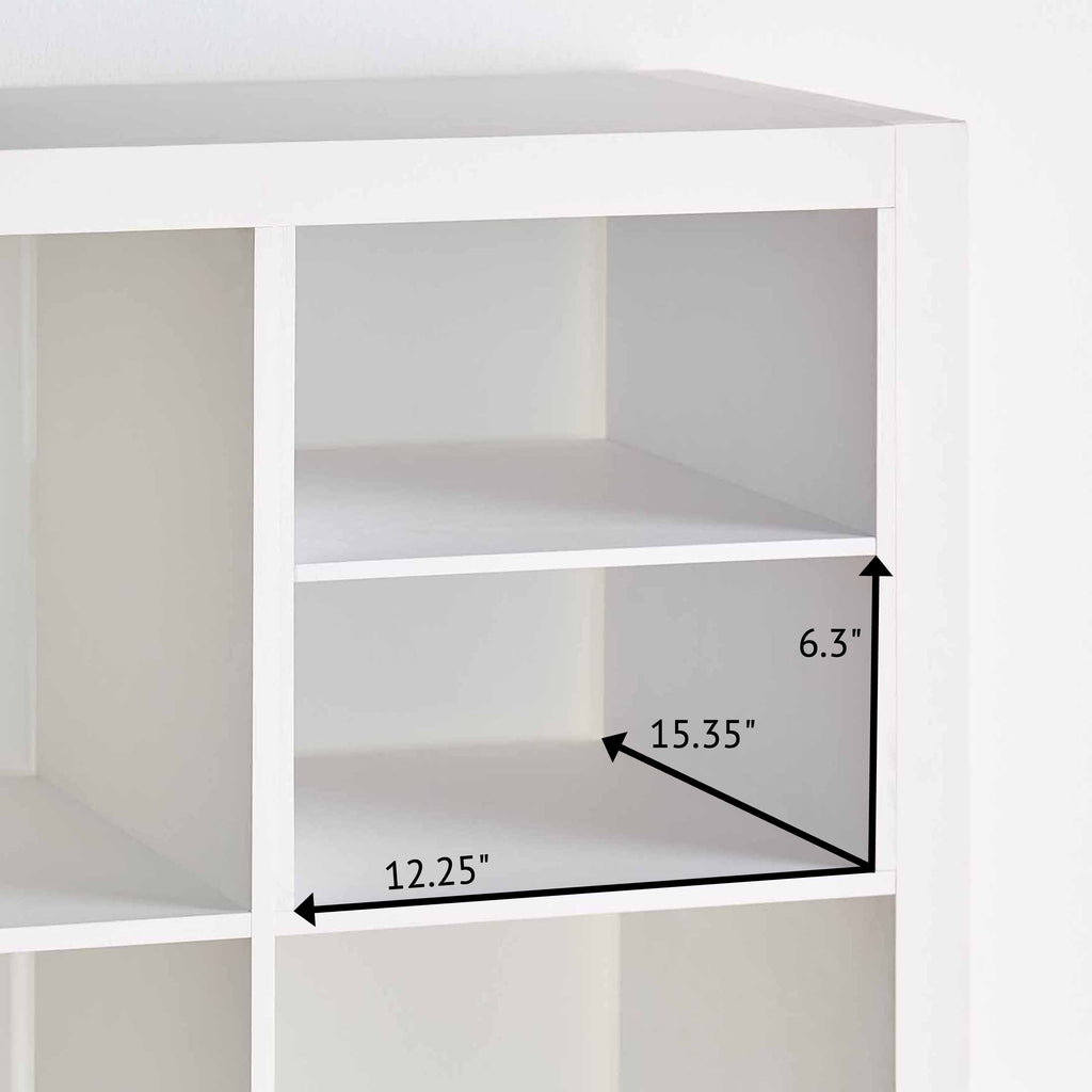 Better Homes &amp; Gardens H Shelf Insert for Cube Organizers, Tobacco Oak