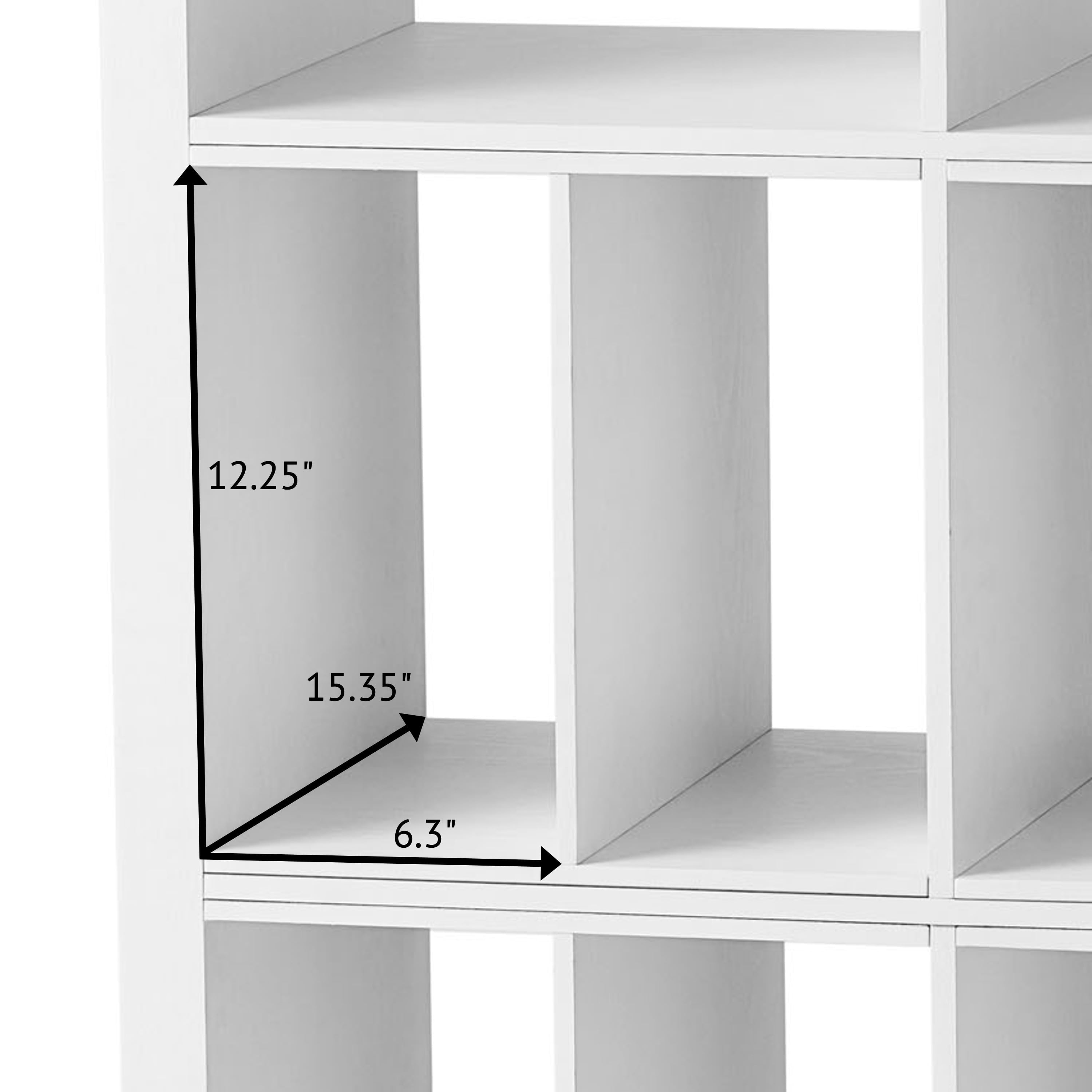 Better Homes &amp; Gardens H Shelf Insert for Cube Organizers, White Texture