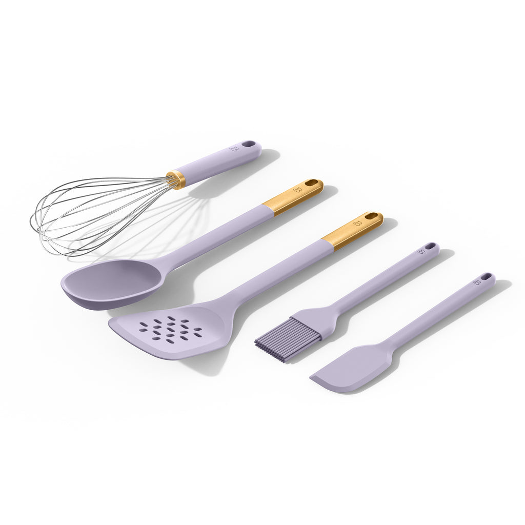 5-Piece Kitchen Tool Set, Porcini Taupe by Drew Barrymore