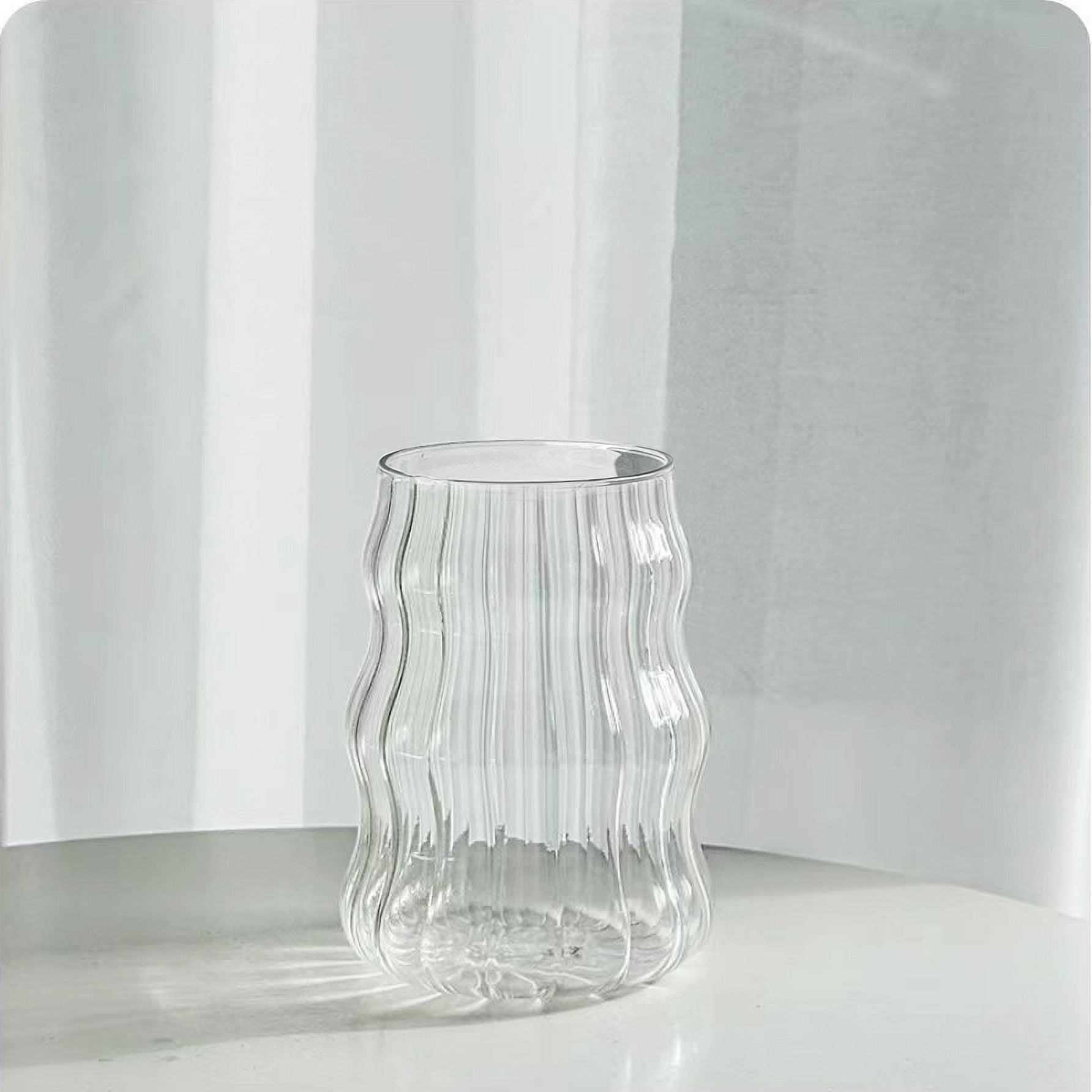 (2 pack) Better Homes &amp; Gardens Fluted Bubble Glass Clear