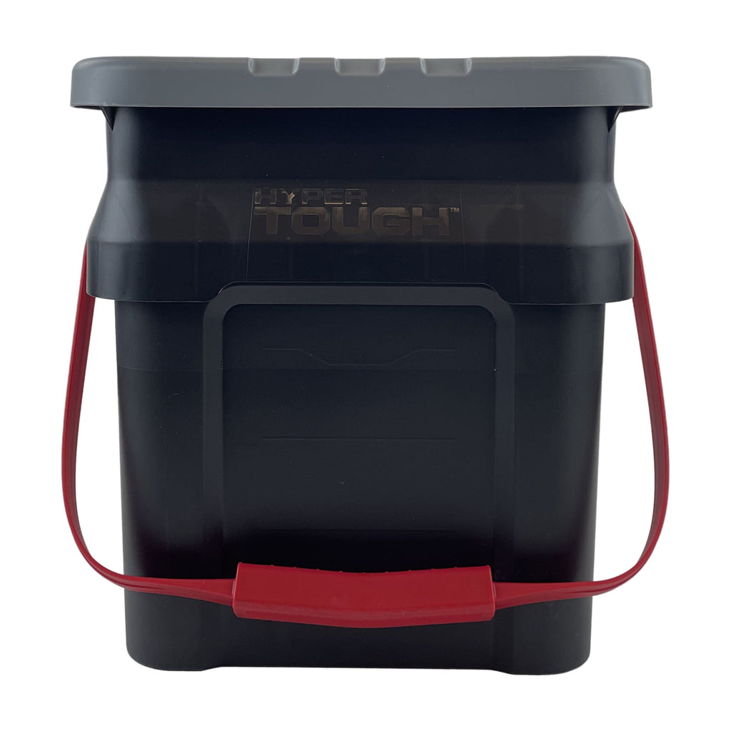 5 Gallon Heavy Duty Plastic Material Bucket Tote, Black, Adult