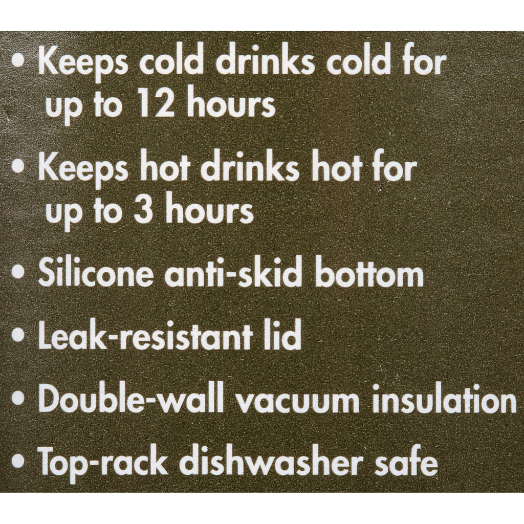 Ozark Trail 18 oz Stainless Steel Insulated Tumbler with Handle, Black
