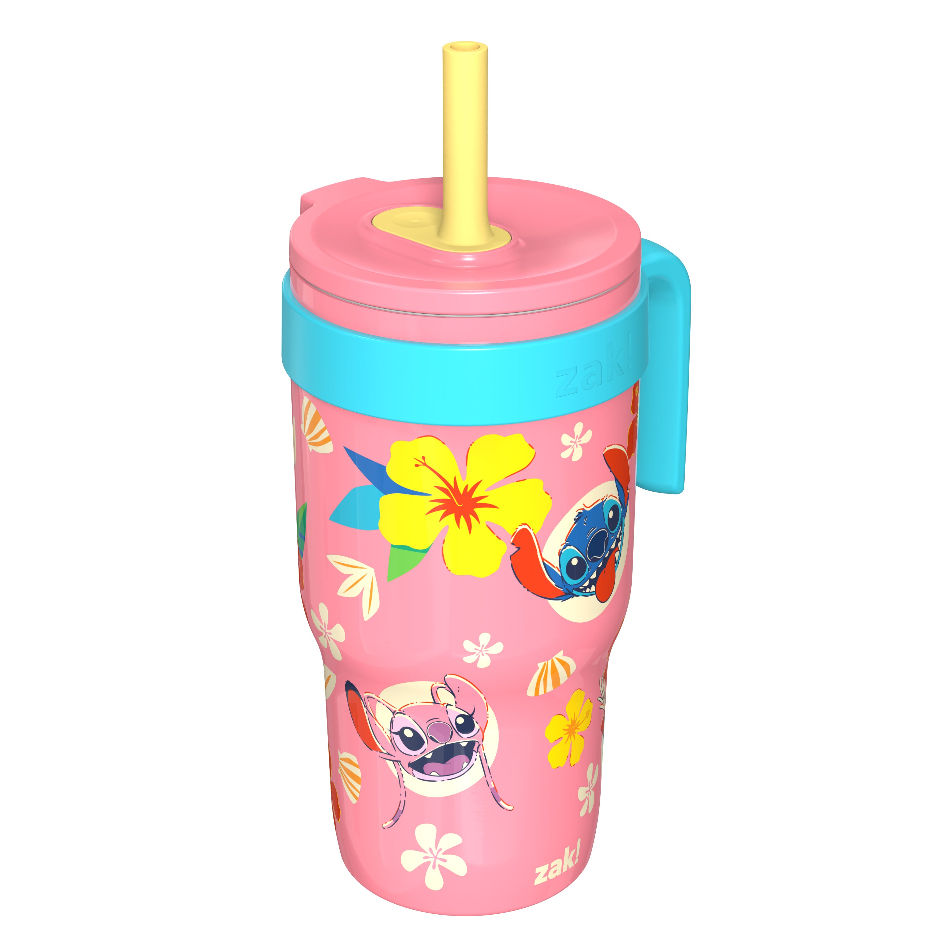 18oz Stitch Kids Straw Handle Tumbler