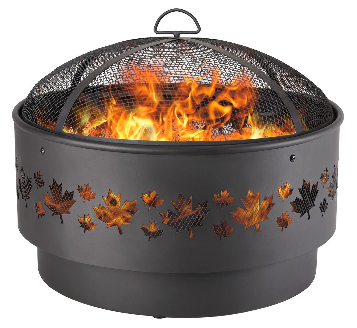 For Living Brome Round Outdoor Wood Firepit, 24-in