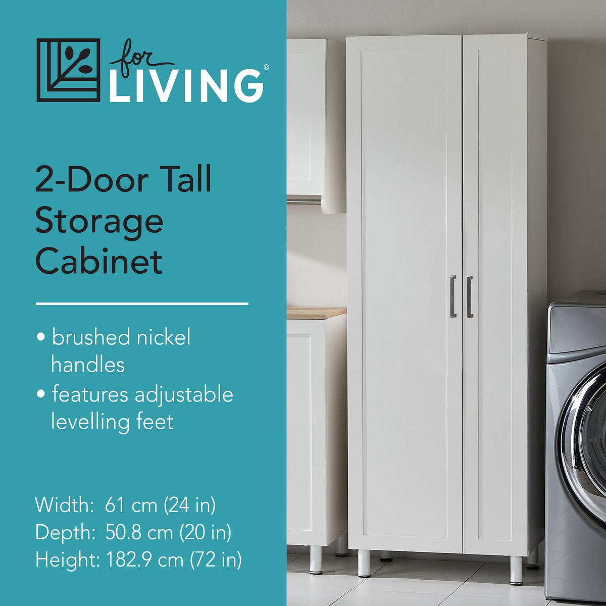 For Living Laundry Tall Cabinet