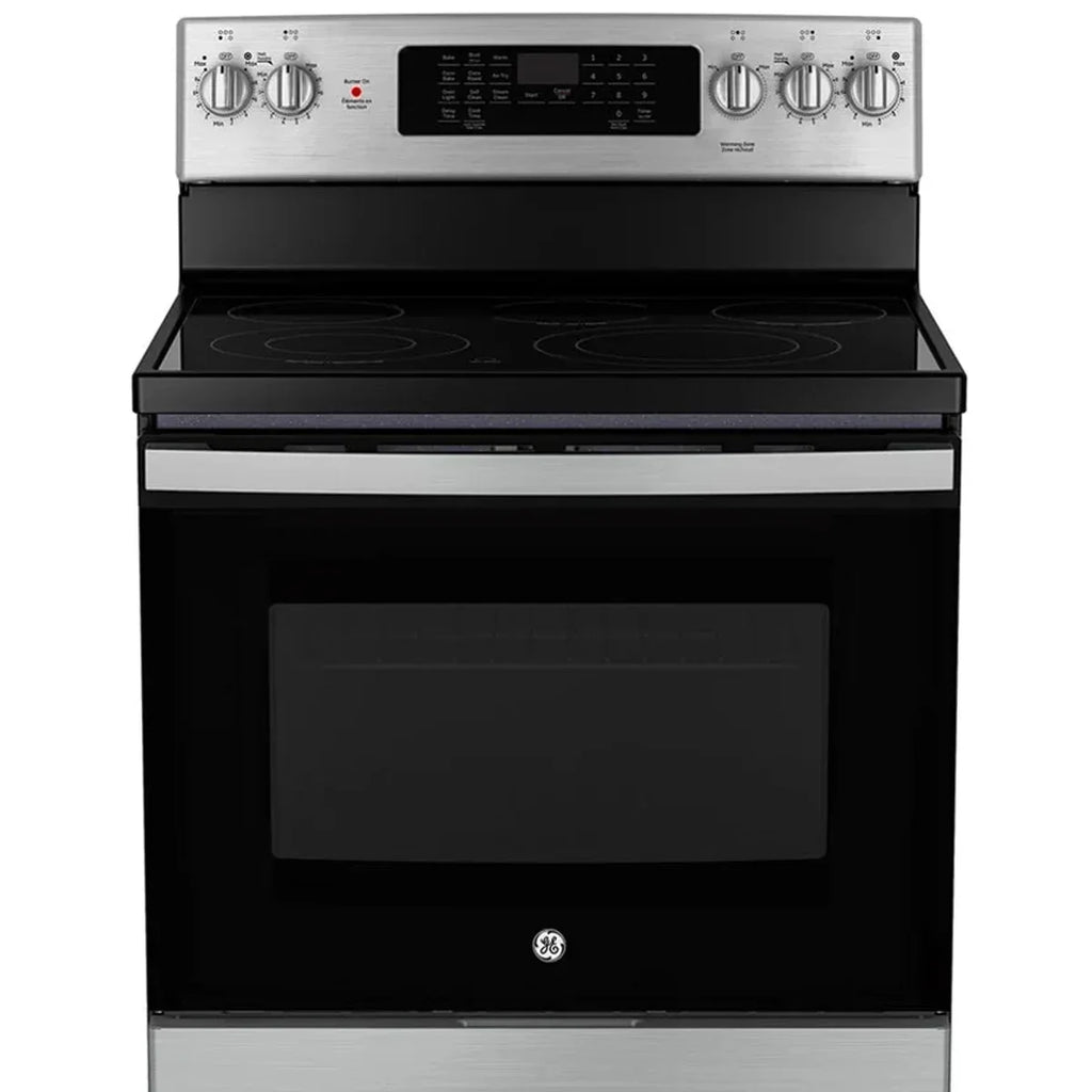 GE 30 in. 5.0 cu. ft. Electric Convection Range with No-Preheat Air Fry