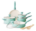 GreenPan Rio Ceramic Cookware Set, Dishwasher & Oven Safe, 11-pc