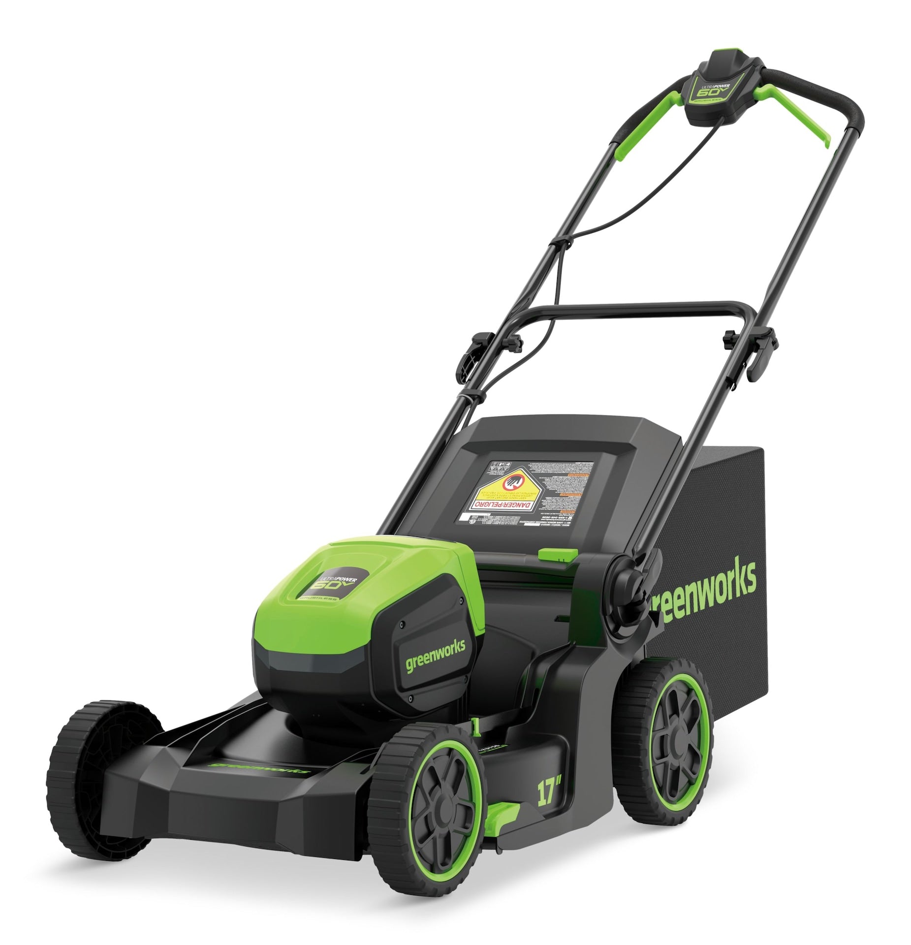 Greenworks 60V 17-in Push Lawn Mower with 4.0 Ah Battery & 3A Charger