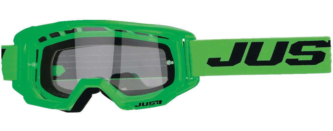 Just1 Vitro Powersports Anti-Fog Scratch-Resistant Goggles, Fluorescent Green