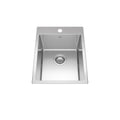 Kindred Brookmore Drop in Single Bowl 1-Hole Kitchen Sink, 15.9-in x 20.9-in x 9-in, Stainless Steel