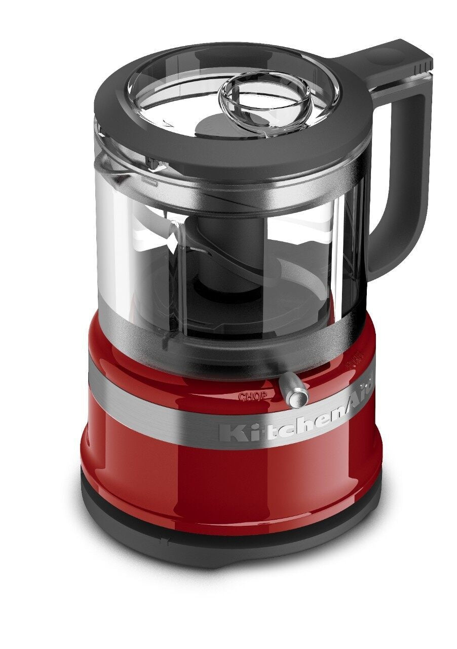 KitchenAid Compact 3.5 Cup Food Chopper/Mini Food Processor with Dishwasher Safe Parts, Empire Red