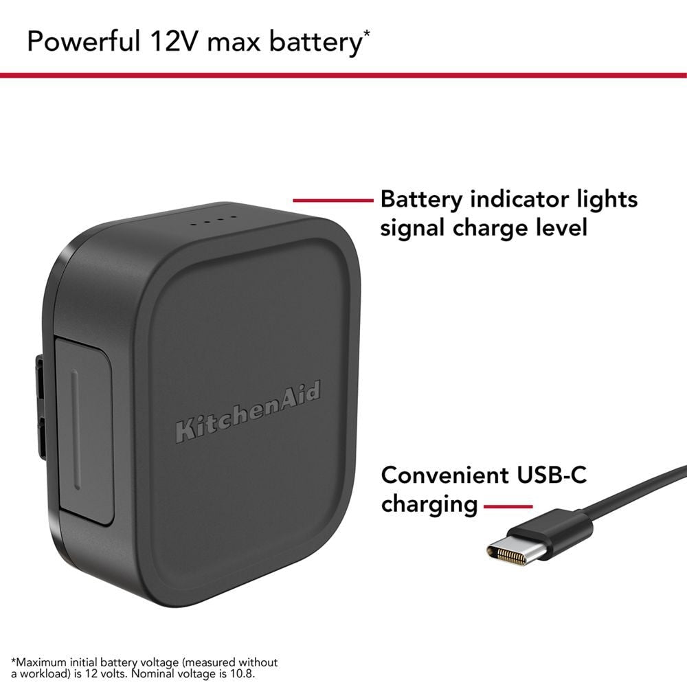 KitchenAid Go Cordless 12V MAX Lithium Ion Battery