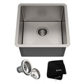Kraus Standard PRO Undermount Stainless Steel Single Bowl Bar Sink, 17x17x11-in