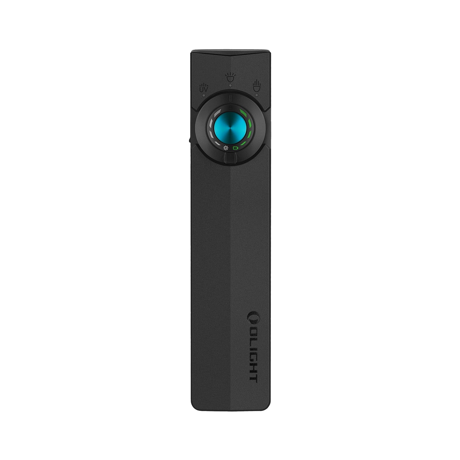 EDC Flat Flashlight Rechargeable with Green Beam, UV and White LED,1500 Lumens USB-C Pocket Camping Flashlight, Spotlight Floodlight for Outdoor Emergency Working (Matte Black CW)