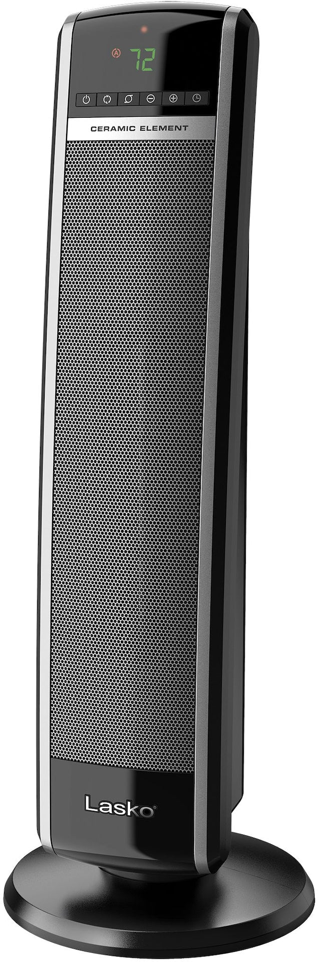Lasko 1500W Digital Tower Ceramic Space Heater withRemote Control, 1500W, Black, 30-in