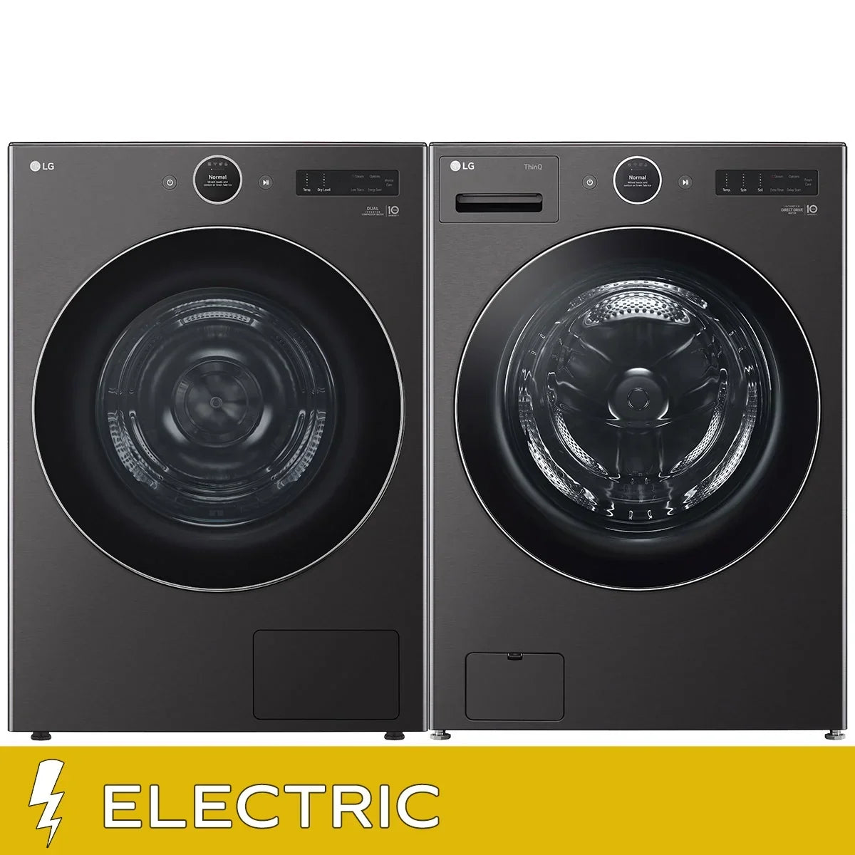 LG Laundry Bundle 5.8 cu ft. Front Load Washer and 7.8 cu ft. Electric Ventless Dryer