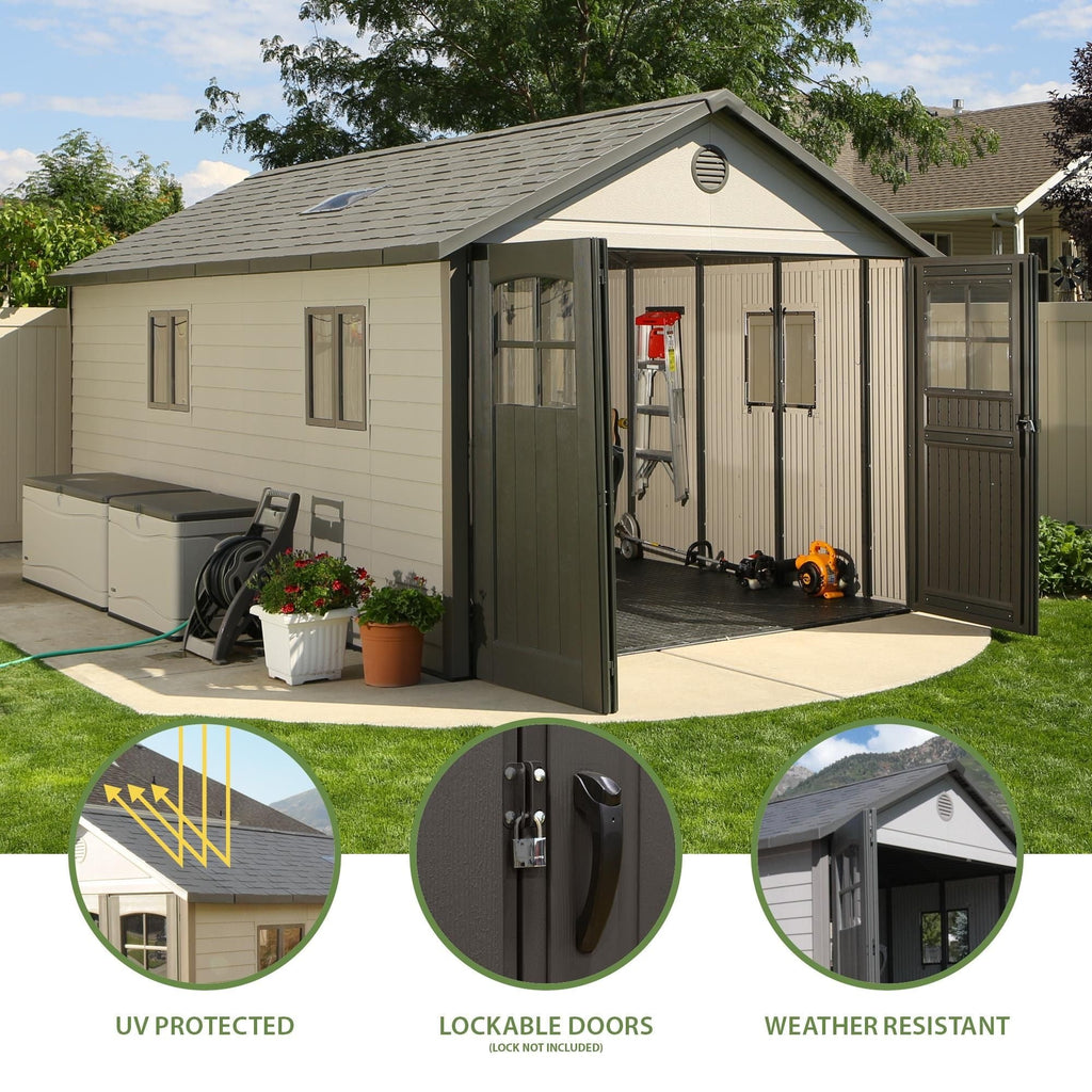 Lifetime Outdoor Storage Shed, 11-ft x 18.5-ft