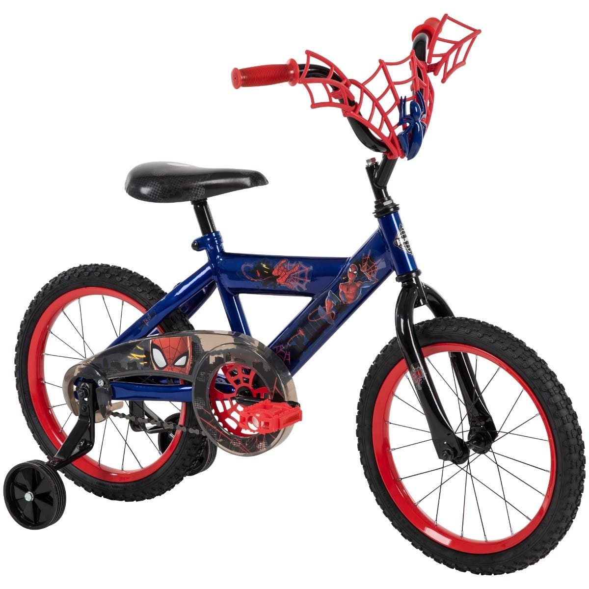 Marvel Spider-Man Kids' Bike, 16-in Wheel, Red/Blue