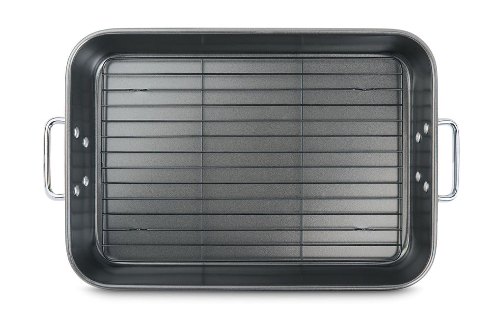 MASTER Chef Multi-Purpose Roaster with Rack, Dishwasher Safe, 9-12 lb, 25.4 x 38cm
