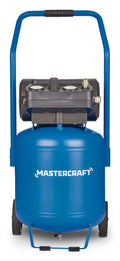 Mastercraft 10-Gallon Oil-Free Portable Vertical/Horizontal Air Compressor, 135 PSI, 1.8 HP
