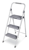 Mastercraft 3-Step Metal Folding Step Stool, 225-lb, 3.2 ft