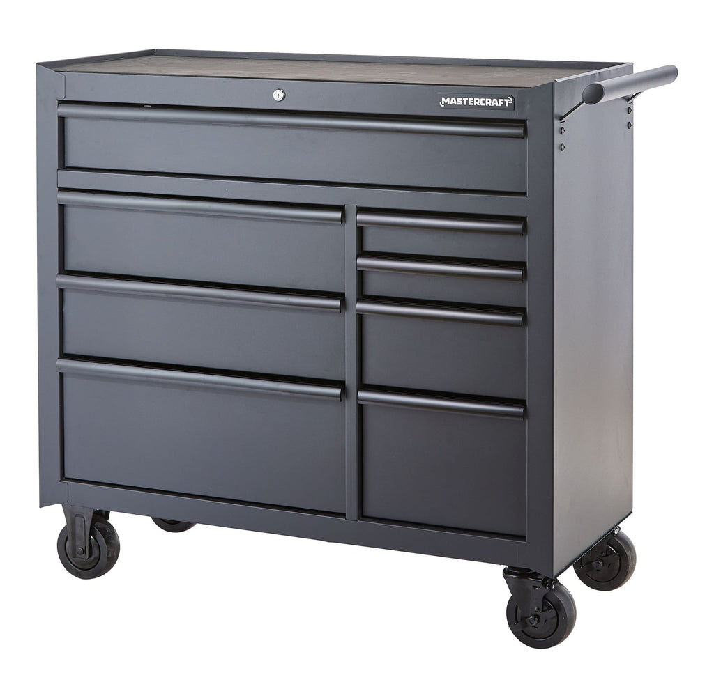 Mastercraft Tool Storage Cabinet, 8 Drawer, 41-in, Black