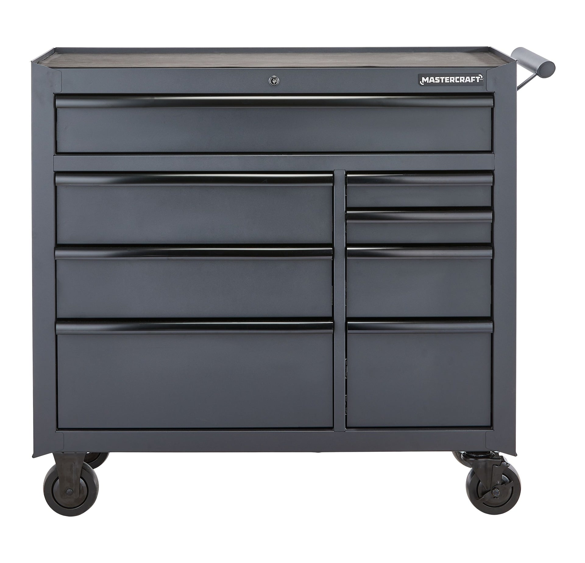 Mastercraft Tool Storage Cabinet, 8 Drawer, 41-in, Black