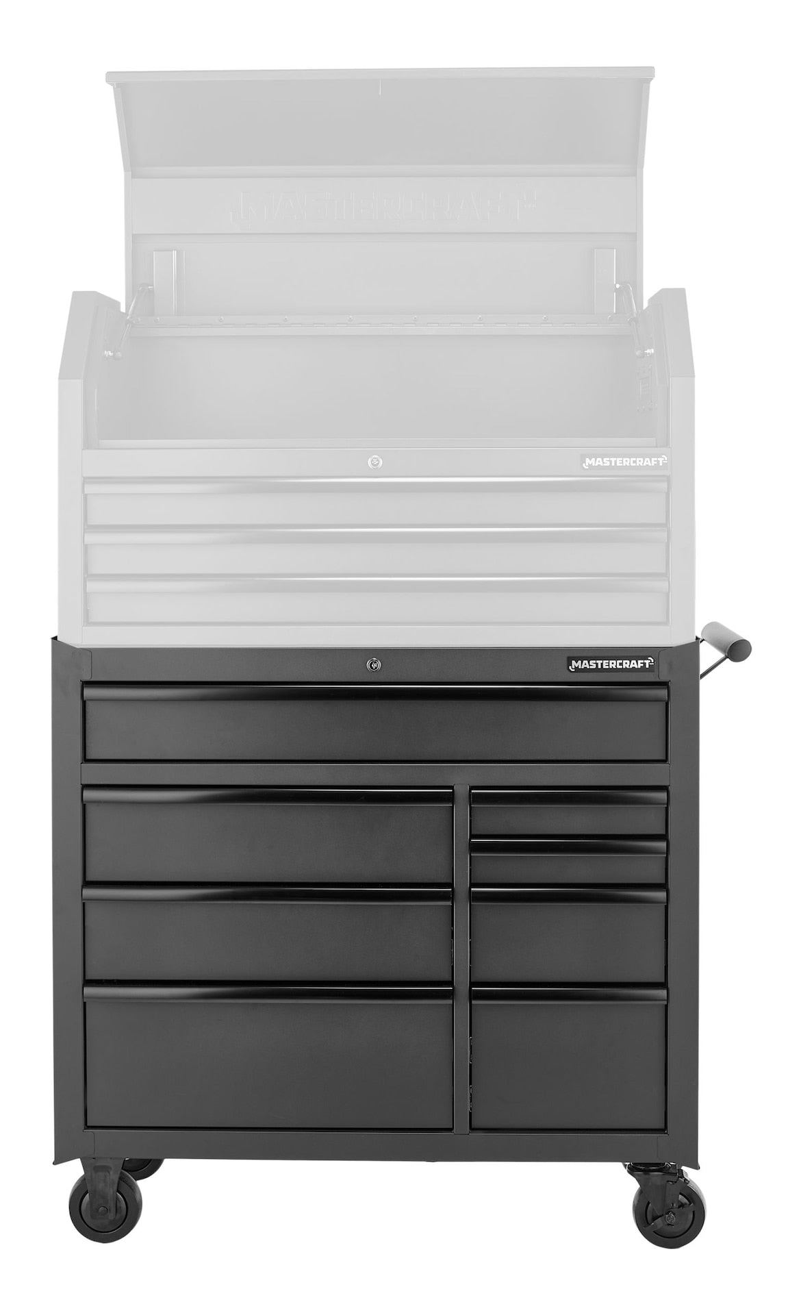 Mastercraft Tool Storage Cabinet, 8 Drawer, 41-in, Black