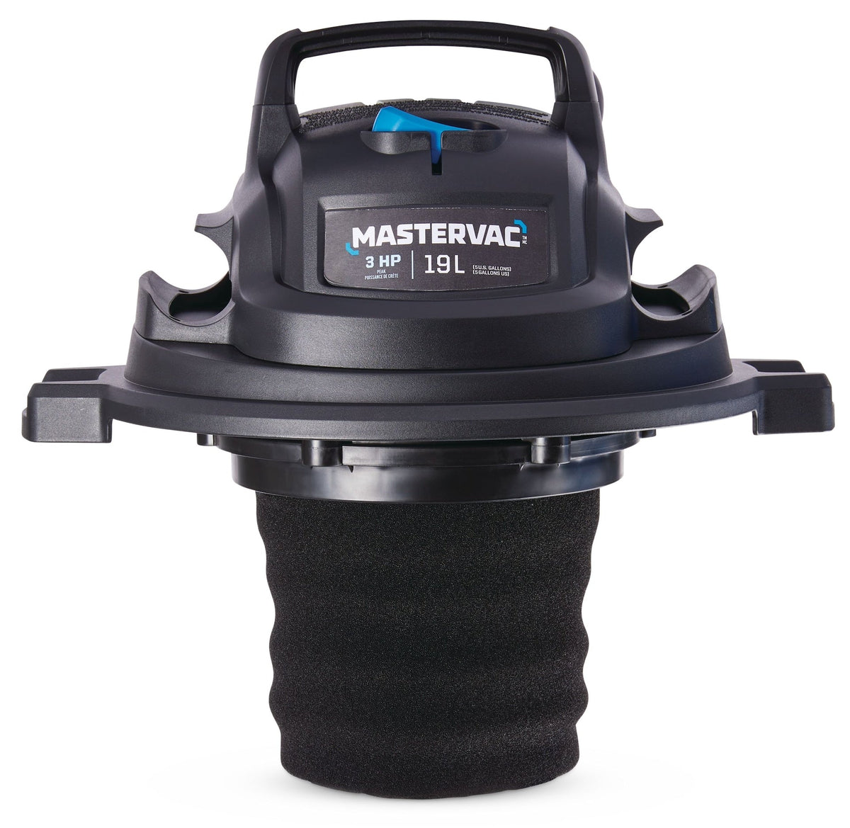 Mastervac VOC507P 4.0 Peak HP Wet/Dry Shop Vacuum with Hose & Accessories, 18.9-L