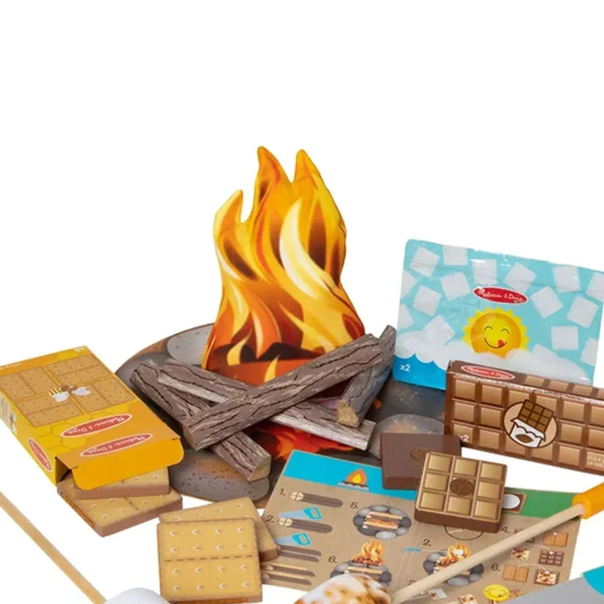 Melissa & Doug Let's Explore Campfire S'mores Play Set