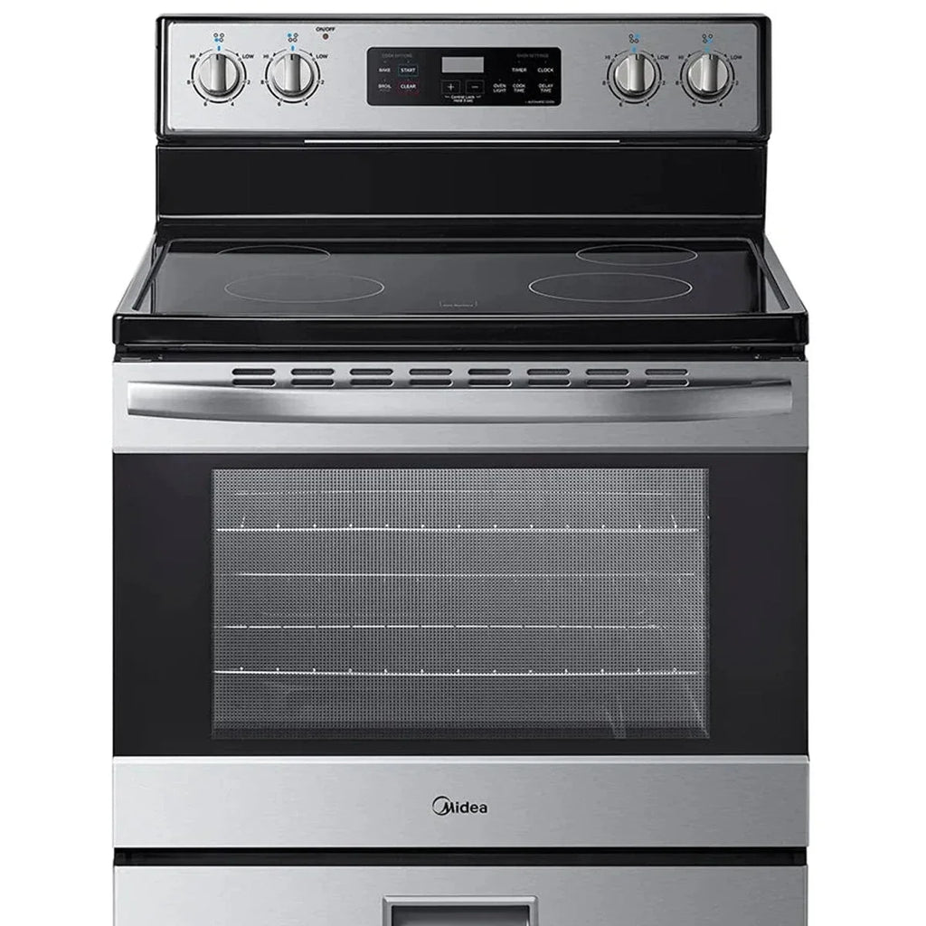 Midea 30 in. 5.1 cu.ft. Freestanding 4-Element Range with Storage Drawer