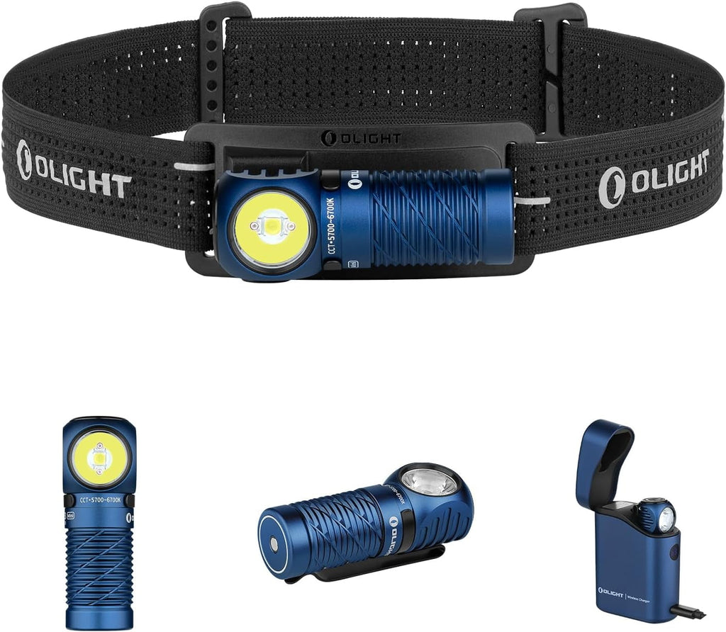 OLIGHT Perun 3 Mini Headlamp &amp; Flashlight with Red and White Light（Black）