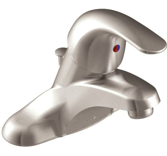 Moen Adler Single Handle Bathroom Faucet, Spot Resist Brushed Nickel