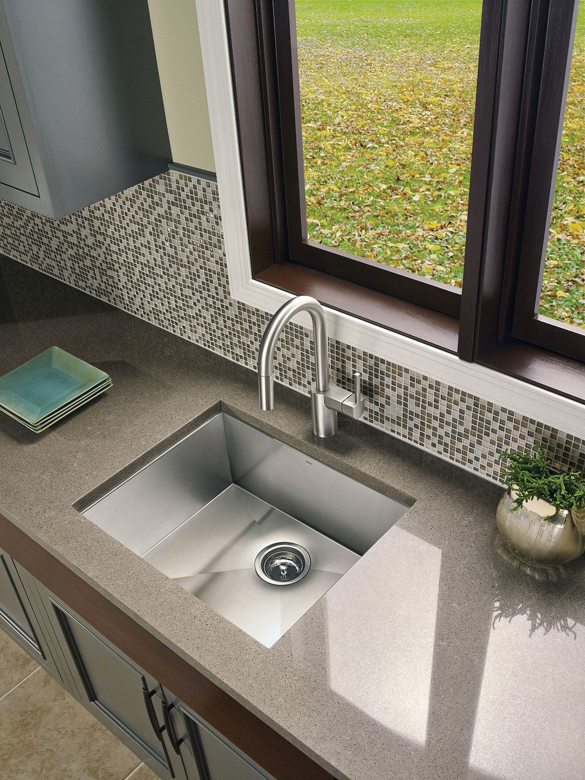 Moen Align Single Handle High Arc Pull Down Sprayer Kitchen Faucet, Stainless Steel