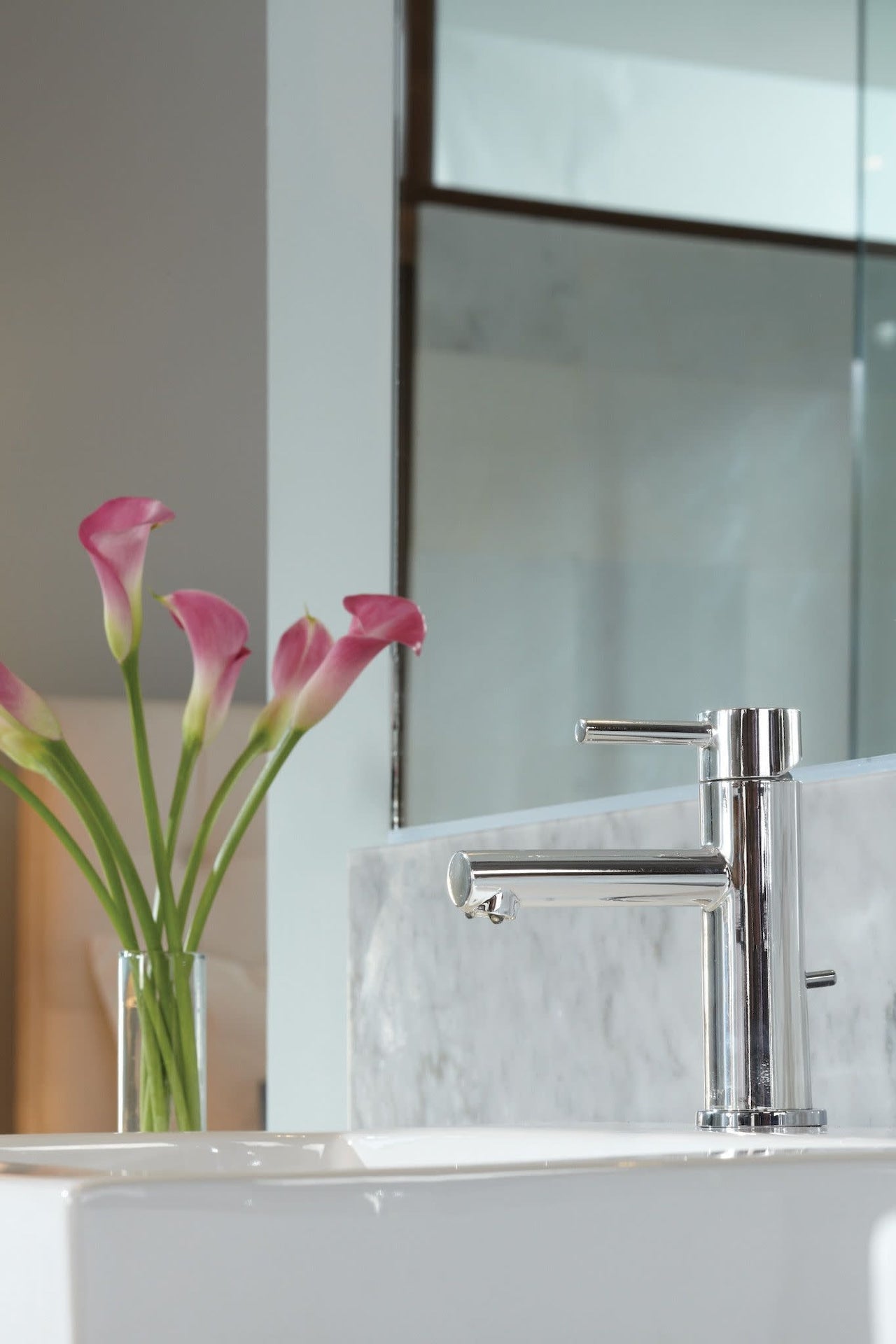 Moen Align Single Handle High Arc Single Hole Bathroom Sink Faucet, Chrome