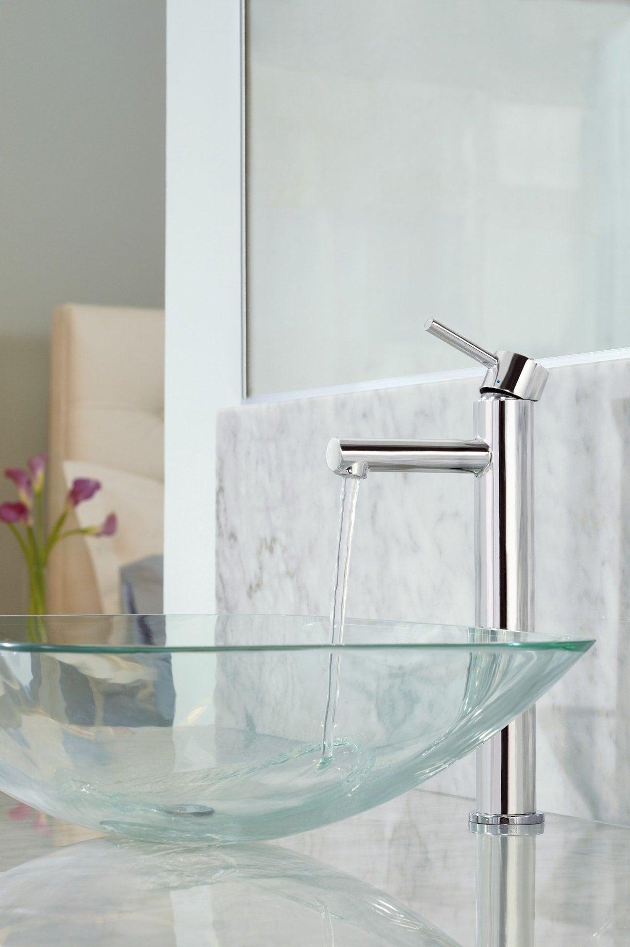 Moen Align Single Handle High Arc Vessel Single Hole Bathroom Sink Faucet, WaterSense Certified, Chrome