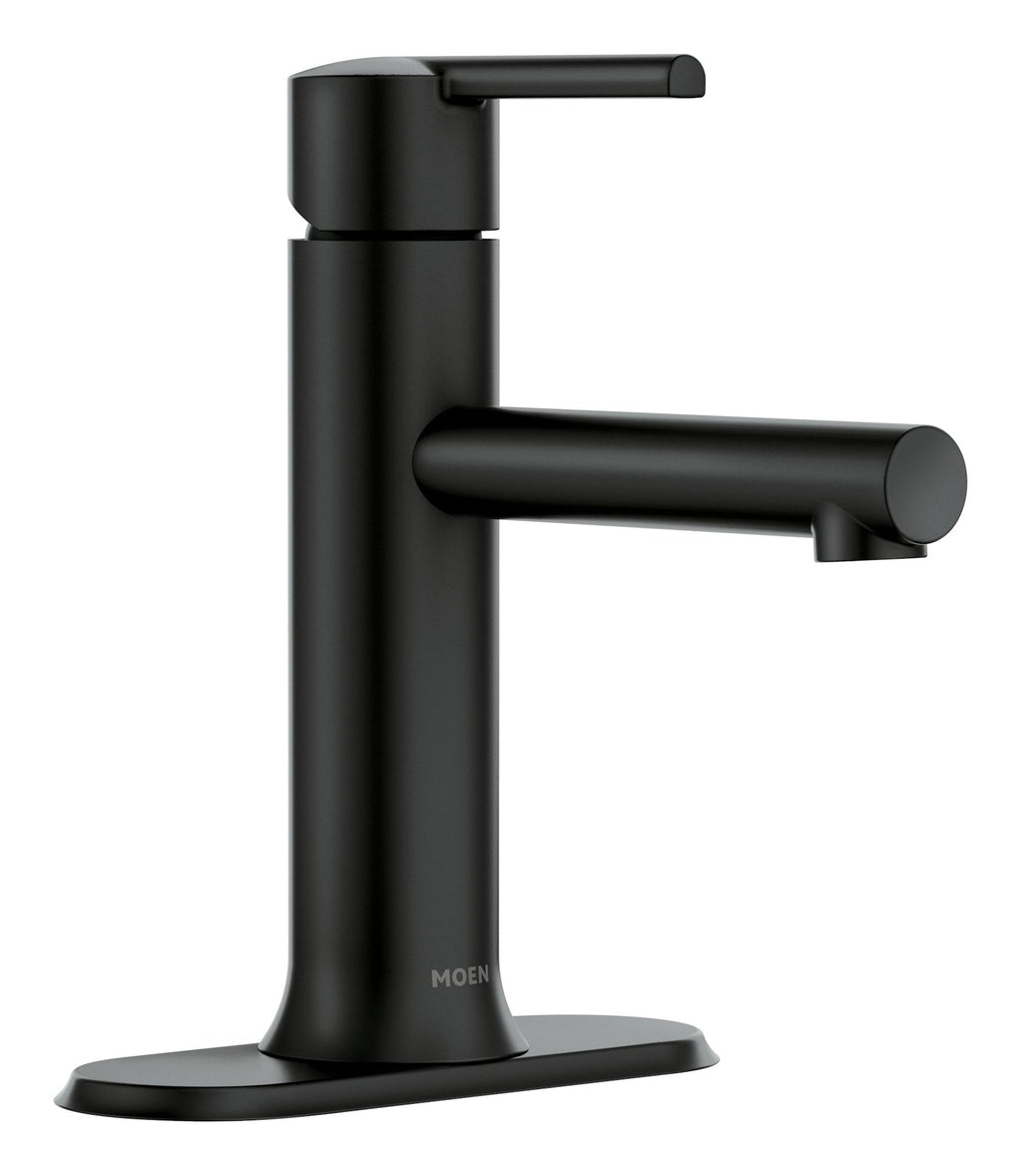 Moen Arlys Single Handle Bathroom Faucet, Matte Black