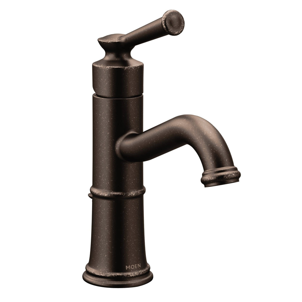 Moen Belfield Single Handle High Arc Single Hole Bathroom Sink Faucet, WaterSense Certified, Oil Rubbed Bronze