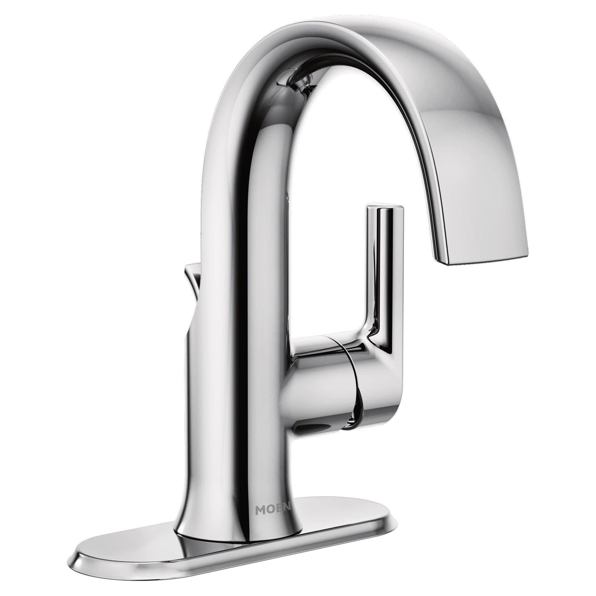 Moen Doux Single Handle High Arc Bathroom Sink Faucet, Chrome