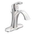 Moen Eva Single Handle High Arc Single Hole Bathroom Sink Faucet, WaterSense Certified, Chrome