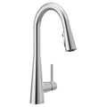 Moen Sleek Single Handle High Arc Pull Down Sprayer Kitchen Faucet with Power Boost, Chrome