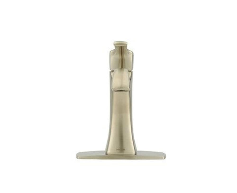 Moen Voss Single Handle High Arc Single Hole Bathroom Sink Faucet, Brushed Nickel
