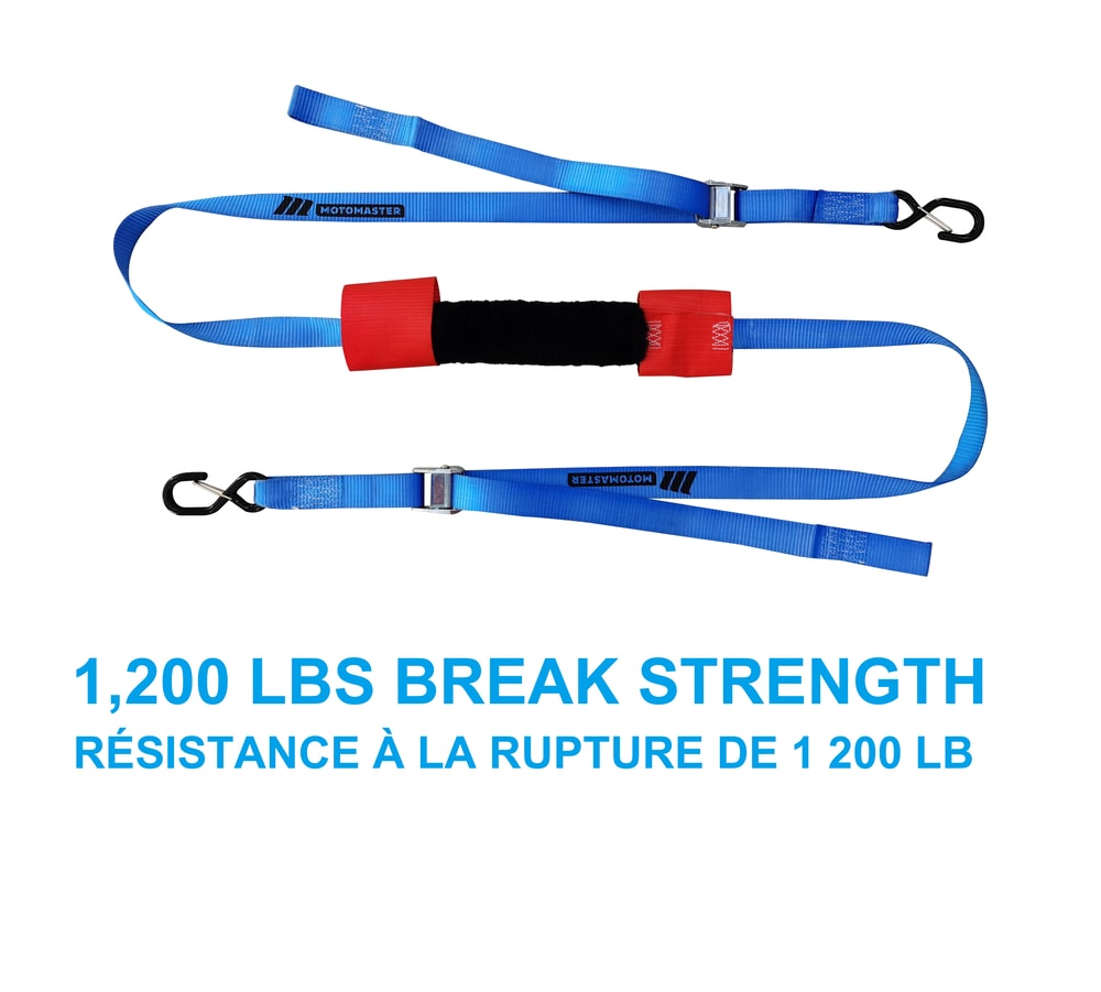 MotoMaster 1,200-lb Motorcycle Tie Down Strap, 1 3/8-in x 12-ft