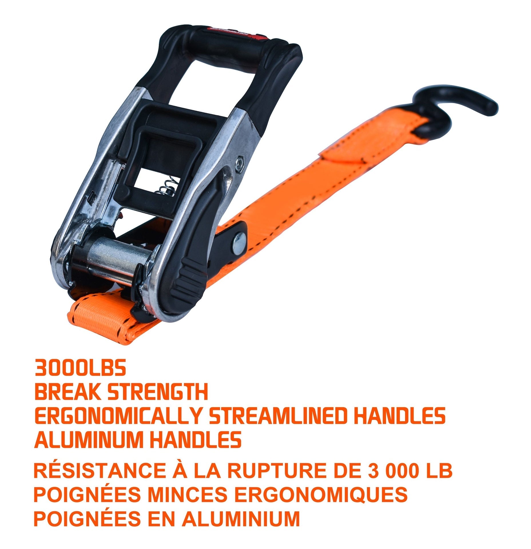 MotoMaster 3,000-lb Heavy-Duty Ratchet Tie Down Straps, with Power Grip Padded Handles, 1.25-in x 10-ft, 2-pk