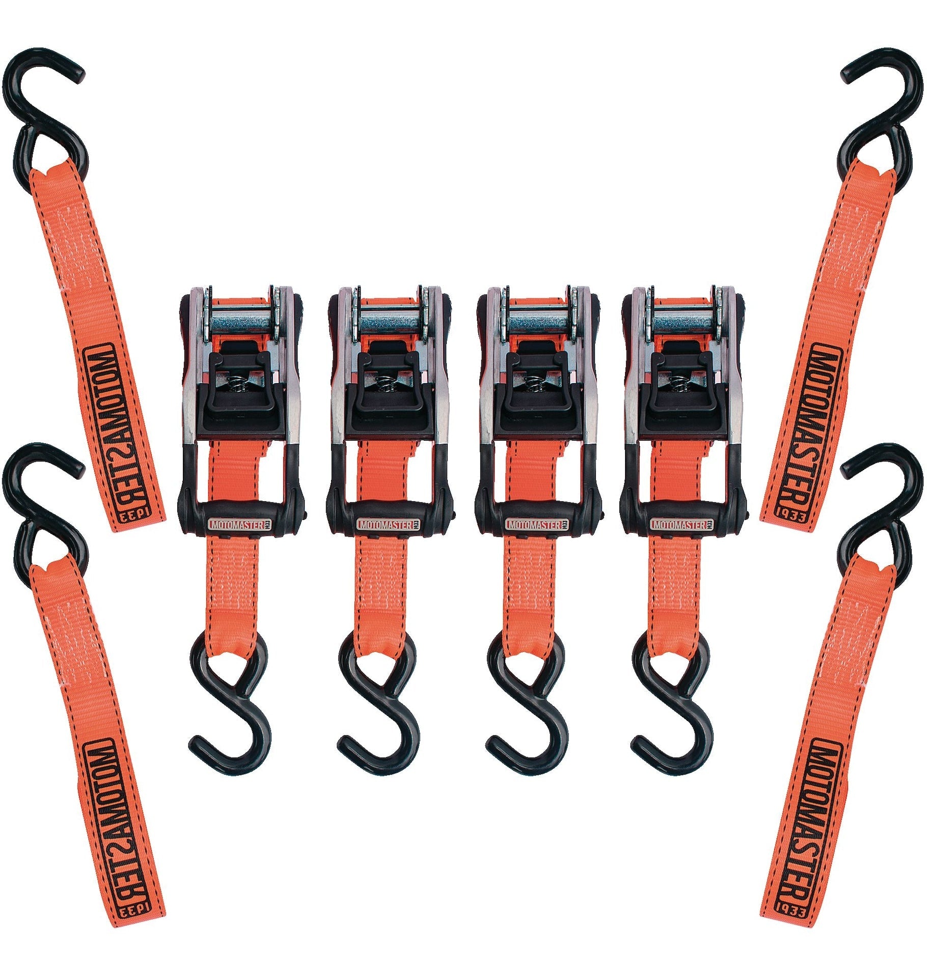 MotoMaster 3,000-lb Heavy Duty Ratchet Tie Down, with Padded D-Handle, 1.25-in x 14-ft, 4-pk